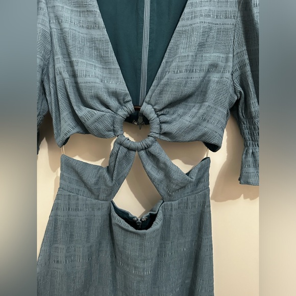 Nanette Midi Dress in Dusty Blue by Tularosa - Picture 4 of 9